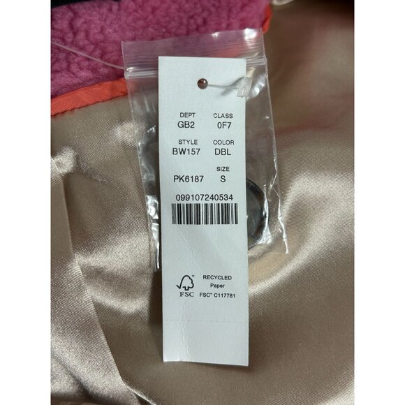 J. Crew Women's Relaxed Sherpa Blend Topcoat in Dusty Bloom - Sz S - NWT - Picture 8 of 12